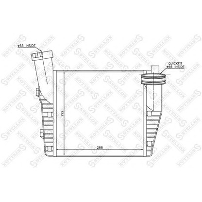 Photo Intercooler, échangeur STELLOX 1040083SX