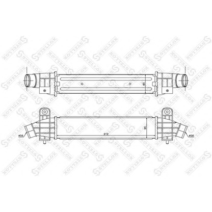 Foto Radiador de aire de admisión STELLOX 1040132SX