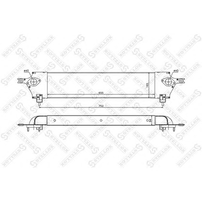 Zdjęcie Chłodnica powietrza doładowującego STELLOX 1040177SX