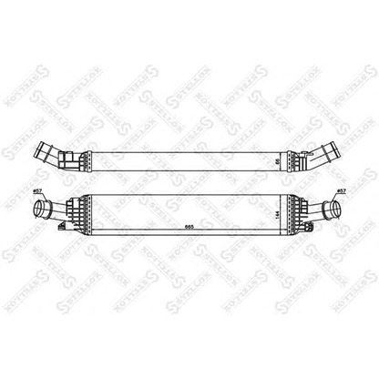 Zdjęcie Chłodnica powietrza doładowującego STELLOX 1040184SX