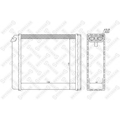 Фото Теплообменник, отопление салона STELLOX 1035058SX