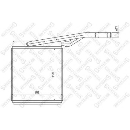 Photo Heat Exchanger, interior heating STELLOX 1035069SX