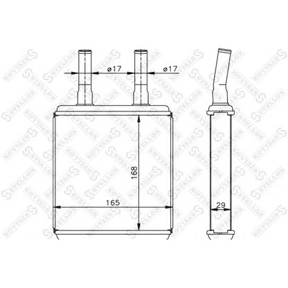 Photo Heat Exchanger, interior heating STELLOX 1035072SX