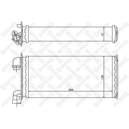 Photo Heat Exchanger, interior heating STELLOX 1035078SX