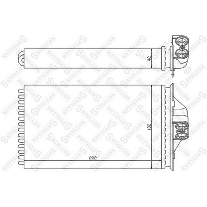 Photo Heat Exchanger, interior heating STELLOX 1035089SX