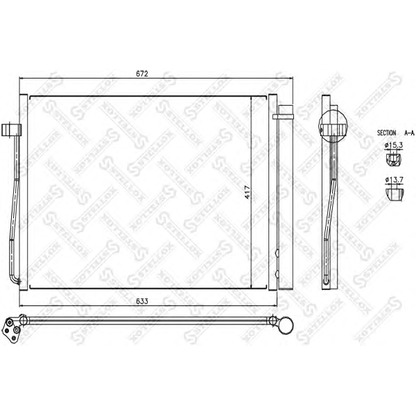 Foto Condensador, aire acondicionado STELLOX 1045022SX