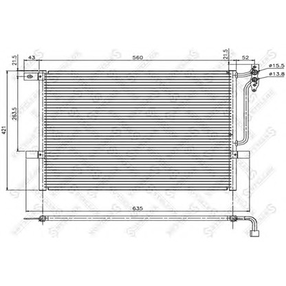 Foto Condensador, aire acondicionado STELLOX 1045052SX