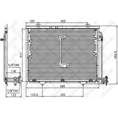 Photo Condenser, air conditioning STELLOX 1045128SX