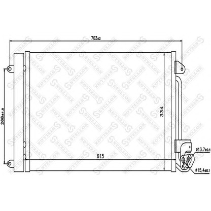 Foto Condensador, aire acondicionado STELLOX 1045199SX