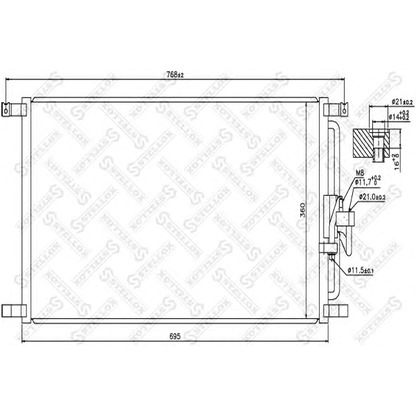 Foto Condensatore, Climatizzatore STELLOX 1045285SX