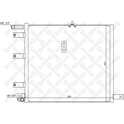 Photo Condenser, air conditioning STELLOX 1045314SX