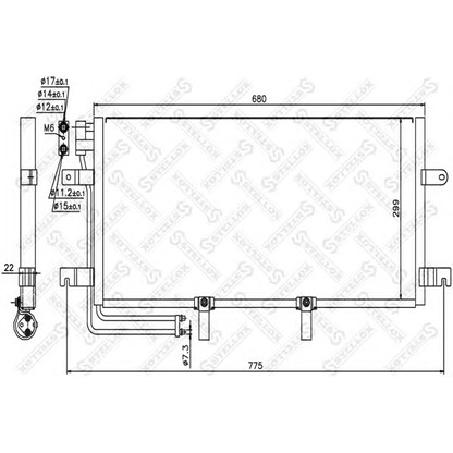 Foto Kondensator, Klimaanlage STELLOX 1045544SX