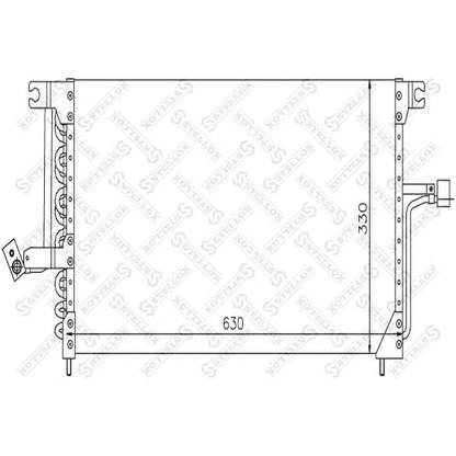 Фото Конденсатор, кондиционер STELLOX 1045553SX