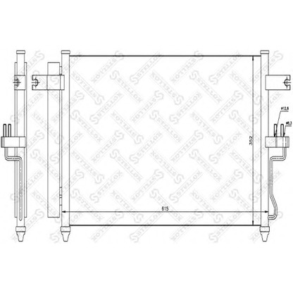 Photo Condenser, air conditioning STELLOX 1045606SX