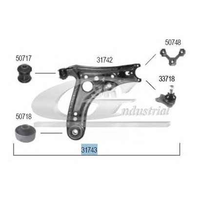 Photo Track Control Arm 3RG 31743