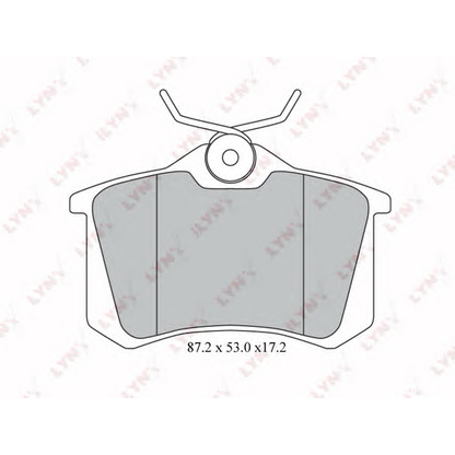 Photo Brake Pad Set, disc brake LYNXauto BD1206