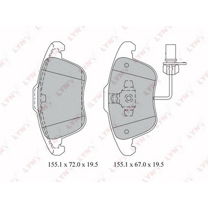 Foto Kit pastiglie freno, Freno a disco LYNXauto BD1220