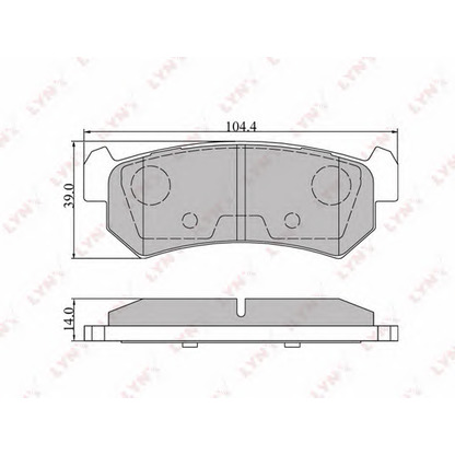 Photo Brake Pad Set, disc brake LYNXauto BD1807