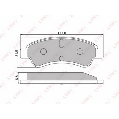 Foto Kit pastiglie freno, Freno a disco LYNXauto BD2201