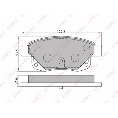 Photo Brake Pad Set, disc brake LYNXauto BD3003