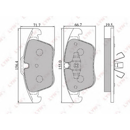 Foto Kit pastiglie freno, Freno a disco LYNXauto BD3004