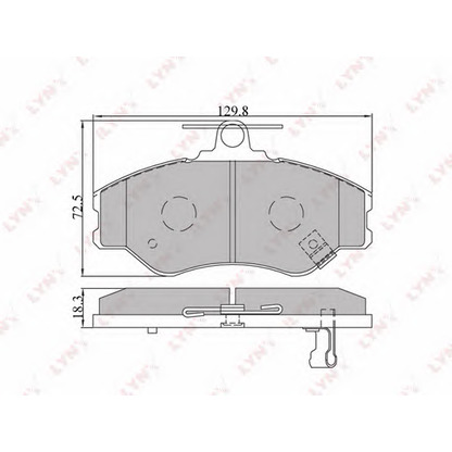 Foto Kit pastiglie freno, Freno a disco LYNXauto BD3604