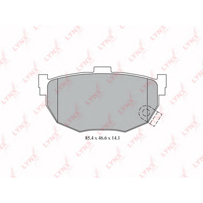 Photo Kit de plaquettes de frein, frein à disque LYNXauto BD3612