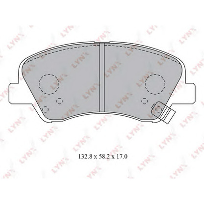 Photo Brake Pad Set, disc brake LYNXauto BD3619