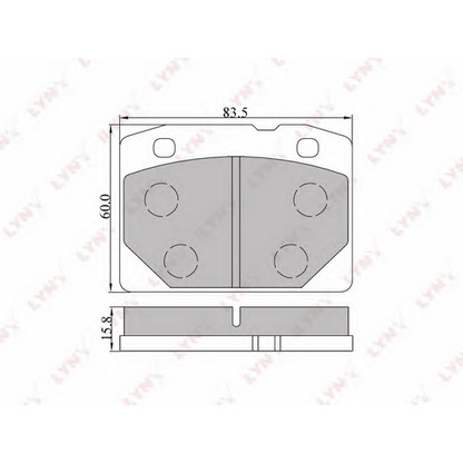 Photo Brake Pad Set, disc brake LYNXauto BD4603