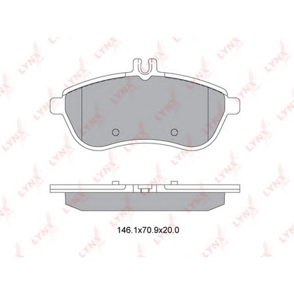 Photo Brake Pad Set, disc brake LYNXauto BD5318