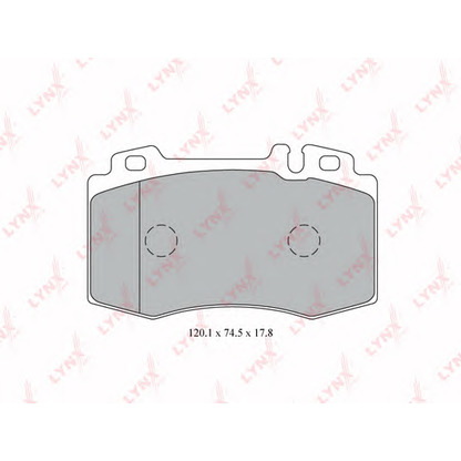 Photo Brake Pad Set, disc brake LYNXauto BD5324