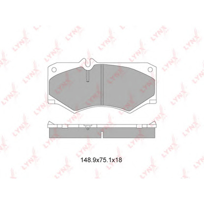 Photo Brake Pad Set, disc brake LYNXauto BD5335