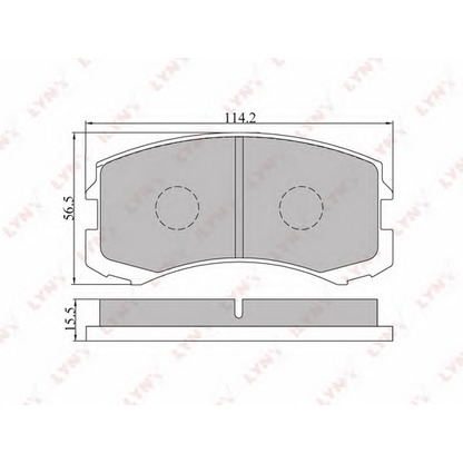 Photo Kit de plaquettes de frein, frein à disque LYNXauto BD5503