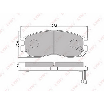 Foto Kit pastiglie freno, Freno a disco LYNXauto BD5509