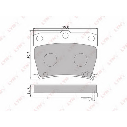 Photo Brake Pad Set, disc brake LYNXauto BD5511