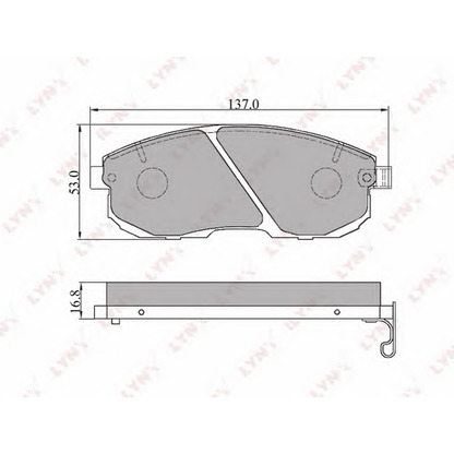 Photo Brake Pad Set, disc brake LYNXauto BD5701