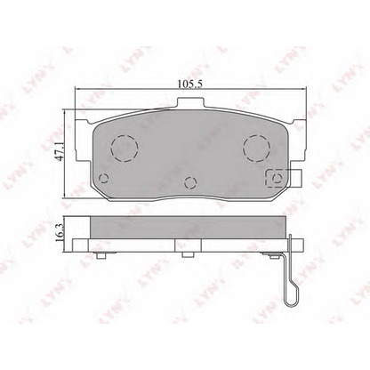 Foto Kit pastiglie freno, Freno a disco LYNXauto BD5702