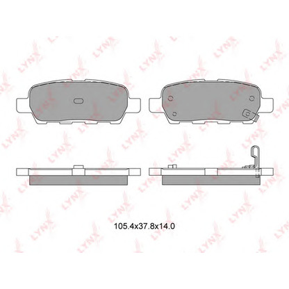 Foto Kit pastiglie freno, Freno a disco LYNXauto BD5706