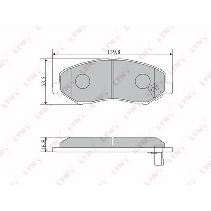 Photo Brake Pad Set, disc brake LYNXauto BD5722