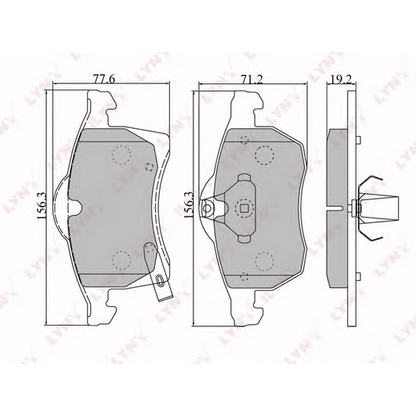 Photo Brake Pad Set, disc brake LYNXauto BD5904