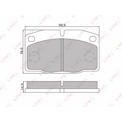 Photo Brake Pad Set, disc brake LYNXauto BD5905