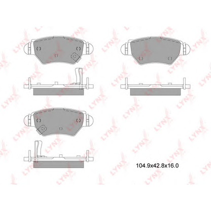 Photo Brake Pad Set, disc brake LYNXauto BD5910