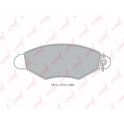 Photo Brake Pad Set, disc brake LYNXauto BD6309