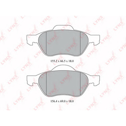 Photo Brake Pad Set, disc brake LYNXauto BD6315