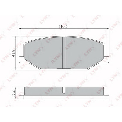 Foto Kit pastiglie freno, Freno a disco LYNXauto BD7304