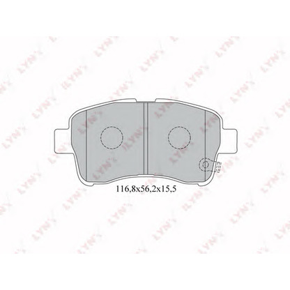 Photo Brake Pad Set, disc brake LYNXauto BD7308