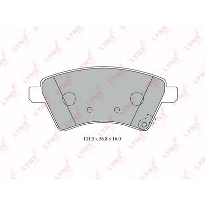 Photo Brake Pad Set, disc brake LYNXauto BD7313