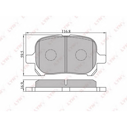 Photo Brake Pad Set, disc brake LYNXauto BD7529