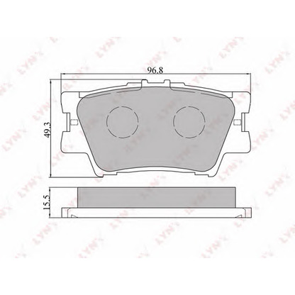 Foto Kit pastiglie freno, Freno a disco LYNXauto BD7532