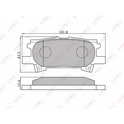 Foto Kit pastiglie freno, Freno a disco LYNXauto BD7534